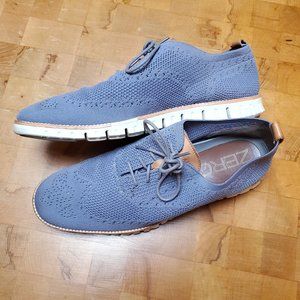 Cole Haan Zerogrand Stitchlite Gray Wingtip Oxfords - Size 12